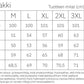 Versonpuodin Jemmatakki kokotaulukko