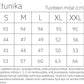 Versonpuoti Helle-tunika mittataulukko