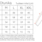 Verson Puoti laatikkotunika mittataulukko