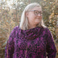 PaaPii Hallahuppari Mielikki violetti mallin päällä