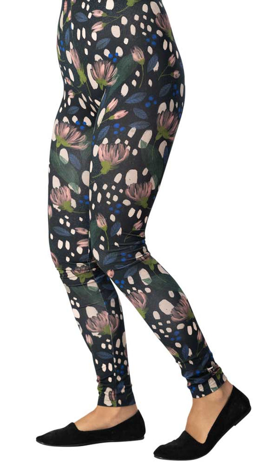 Verson Puoti Mukava-leggings viivähdys sininen-puuteri