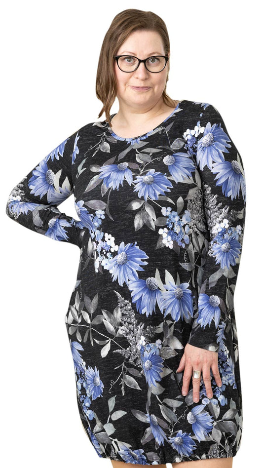 Versonpuoti Hemma-mekko punahattu musta-violetti